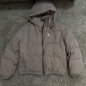 Pink/Purple Playboy Puffer Jacket